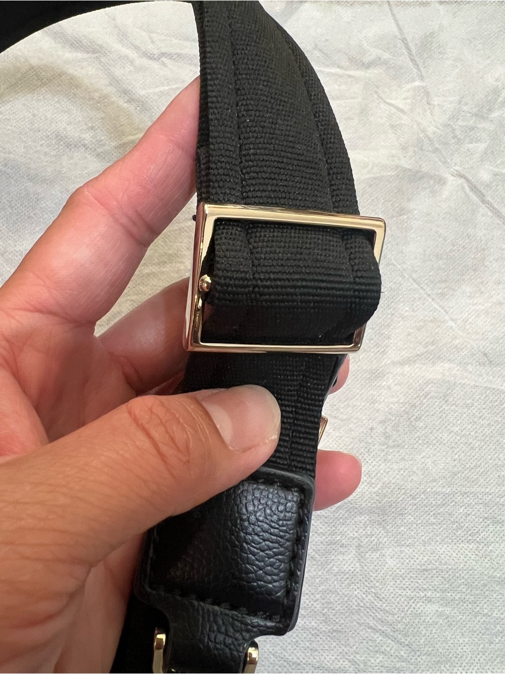 Kate Spade crossbody strap - replacement strap with gold accent - Picture 3 of 4